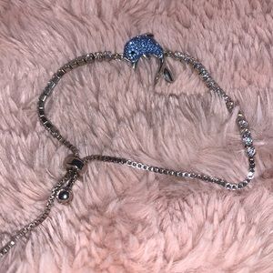 Adjustable dolphin bracelet